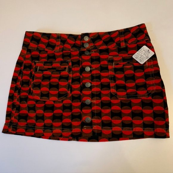 Free People Dresses & Skirts - Free People Red/Black Casual Skirt- Size 29